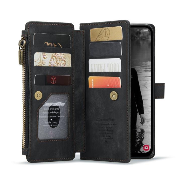 Caseme - CASEME Konstläder Plånboksfodral för Samsung Galaxy A16 5G/4G - Svart