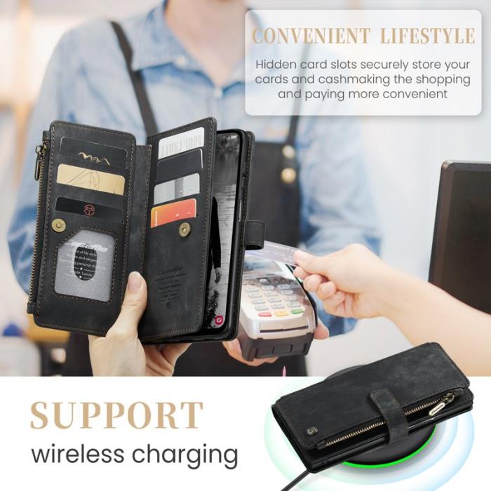 Caseme - CASEME Konstläder Plånboksfodral för Samsung Galaxy A16 5G/4G - Svart