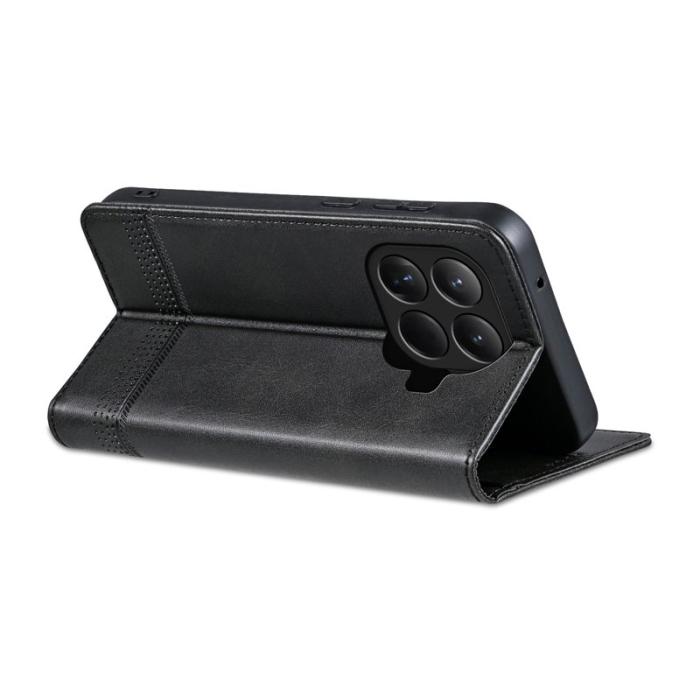 AZNS - AZNS Xiaomi 15T Pro Plånboksfodral Konstläder - Svart