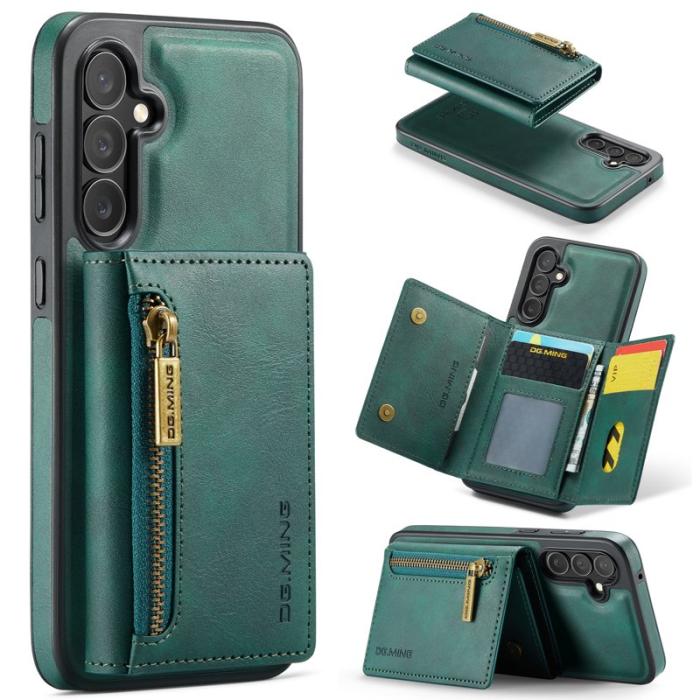 DG.MING - DG.MING Samsung Galaxy S23 FE Konstläder Plånboksfodral Magnetisk Grön