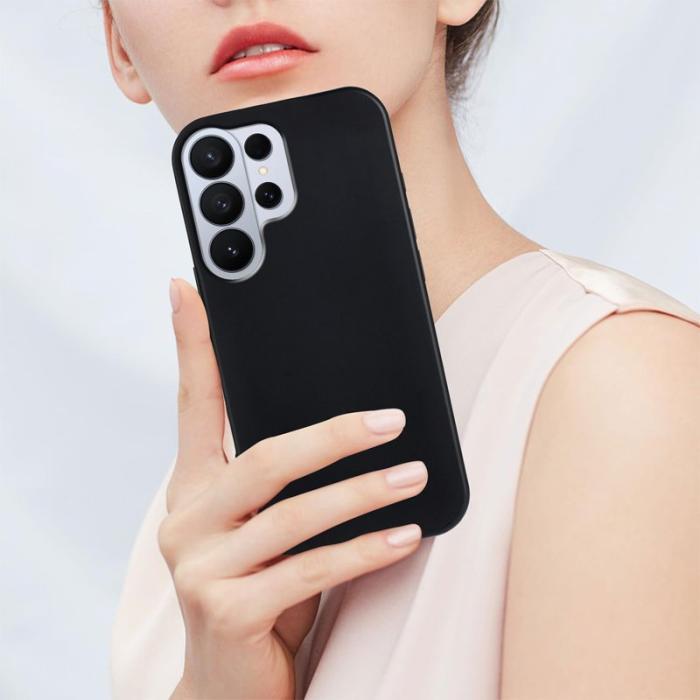 OEM - Mobilskal till Samsung Galaxy S26 Ultra TPU Mjuk Matt Anti-fingeravtryck - Svart