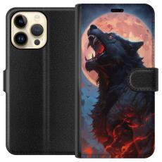 iSecrets - Plånboksfodral till Apple iPhone 14 Pro Max med Ylande varg