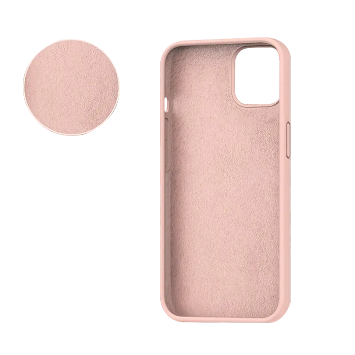 SiGN - SiGN iPhone 14 Skal Liquid Silicone - Sand Rosa