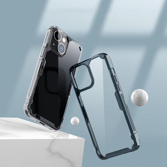 Nillkin - NILLKIN Nature Pro Clear Case iPhone 14/13 - Blå