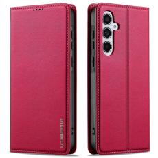 LC.imeeke - LC.IMEEKE L1 Series Samsung Galaxy A17 Pl&aring;nboksfodral Konstl&auml;der - R&ouml;d