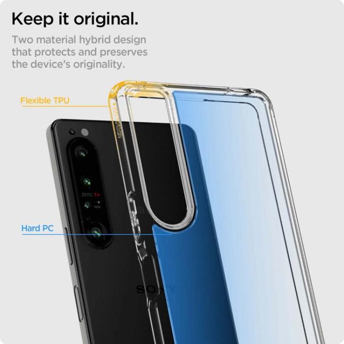 UTGATT1 - Spigen Ultra Hybrid Skal Sony Xperia 1 IV - Crystal Clear