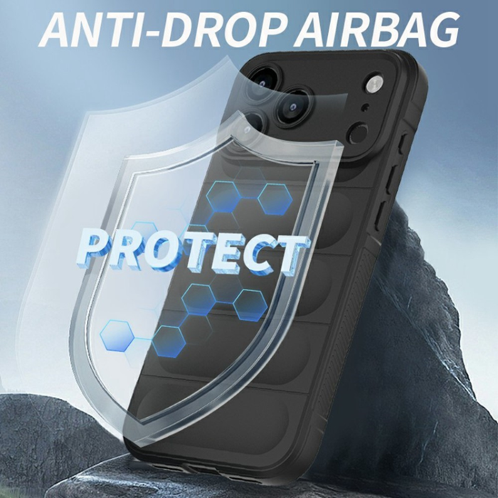 Amorus - AMORUS iPhone 17 Pro Mobilskal Shockproof TPU Rugged - Ljuslila