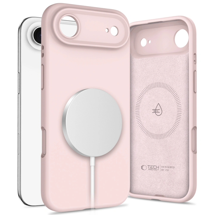 Tech-Protect iPhone Air Mobilskal Magsafe Silikon - Pearl Rosa | 2353 | AlltMobil