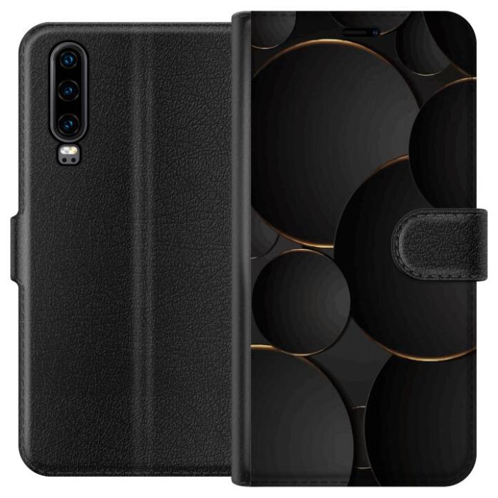 iSecrets - Plånboksfodral till Huawei P30 med Lyxig Cirklar