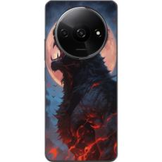 iSecrets - Genomskinligt Skal kompatibel med Xiaomi Redmi A3 med Ylande varg