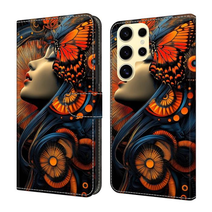 OEM - Dreamy Galaxy S26 Ultra Fodral Flip PU Läder Mönster - Flickdröm