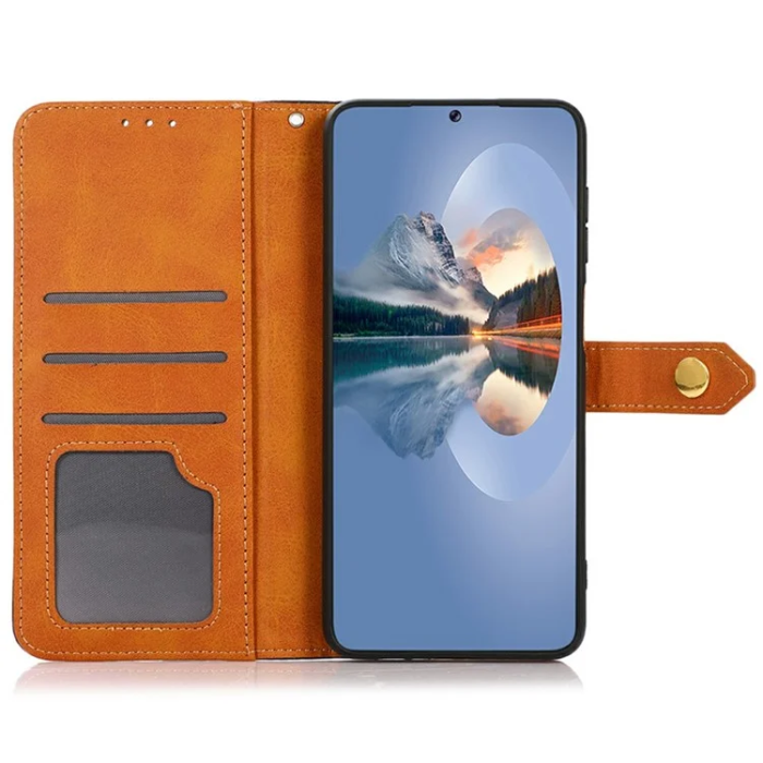 KHAZNEH - Khazneh Sony Xperia 1 VII Plånboksfodral Filp Läder - Svart