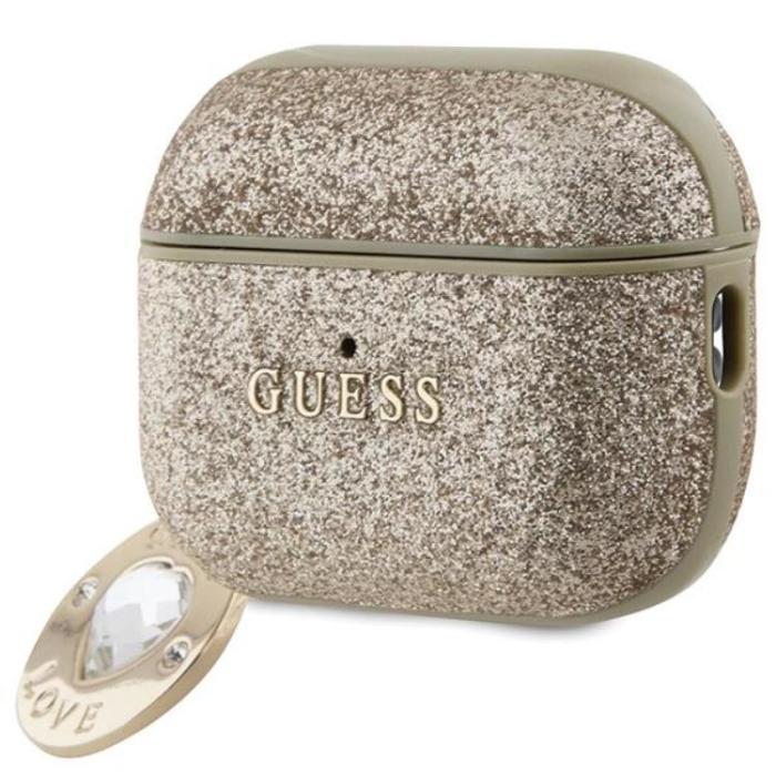Guess - Guess AirPods Pro 2 Skal Fixed Glitter Heart Diamond Charm