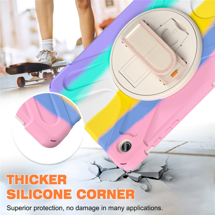 A-One Brand - Galaxy Tab A9 Plus Mobilskal Silikon Rotary Kickstand