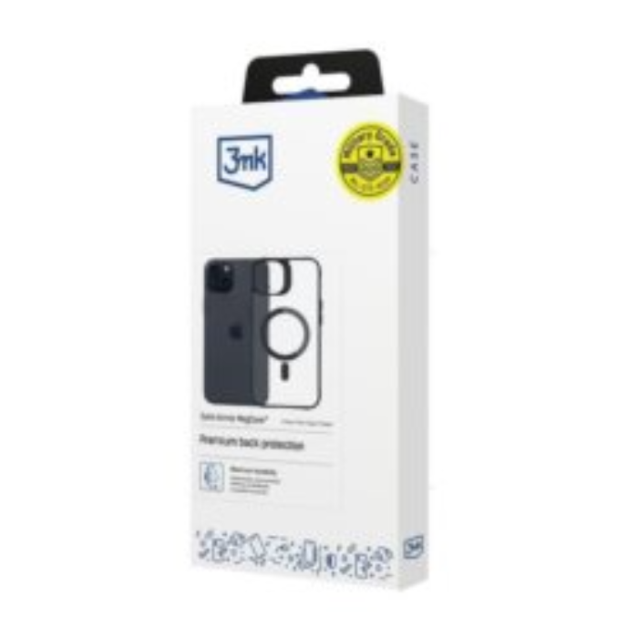 3MK - 3MK iPhone 15 Mobilskal MagSafe Satin Armor - Svart
