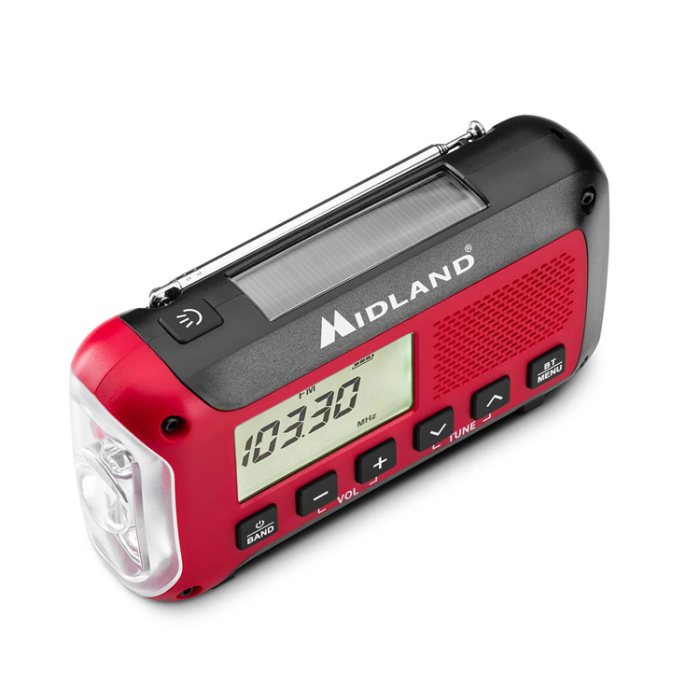 MIDLAND - Midland Nödradio ER250BT - Röd/Svart
