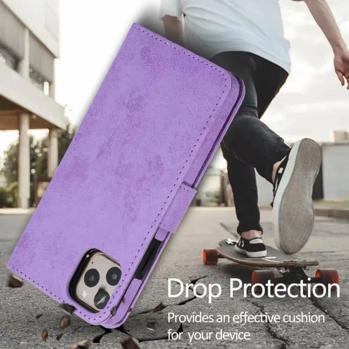 OEM - iPhone 14 Pro Max Plånboksfodral 2-in-1 Detachable - Lila