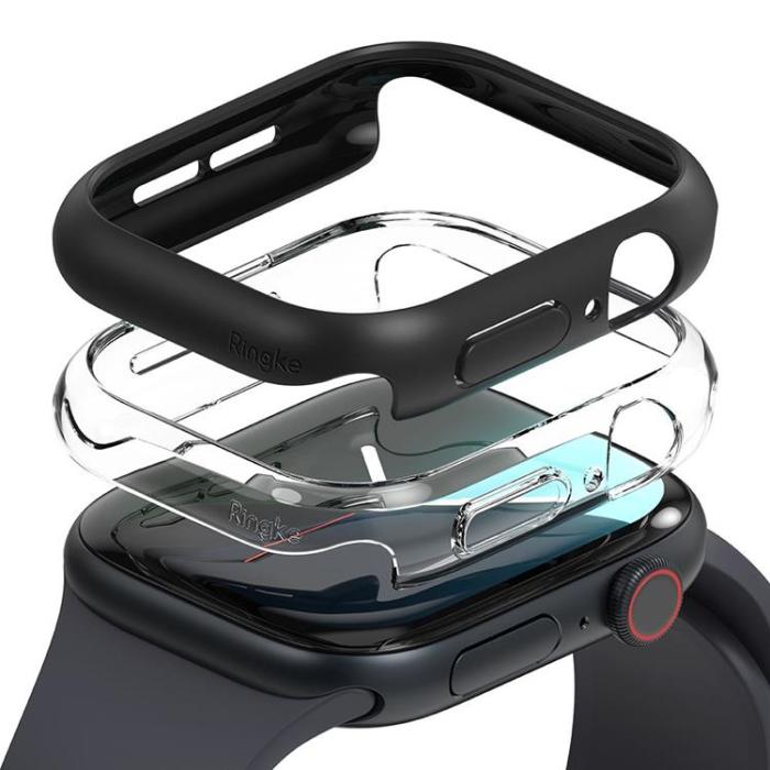 Ringke - [2-Pack] Ringke Apple Watch 42mm Series 10 Skal Slim - Clear/Svart