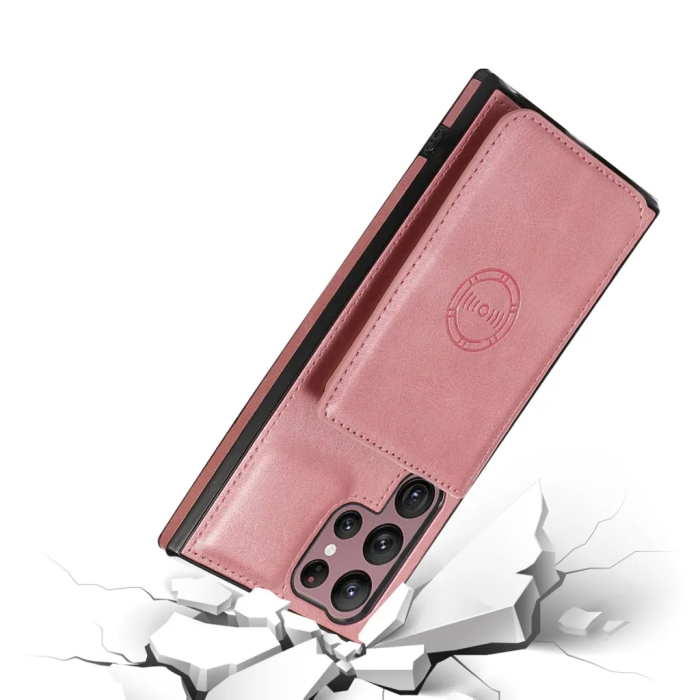 OEM - Galaxy S23 Ultra Plånboksfodral - Rose guld