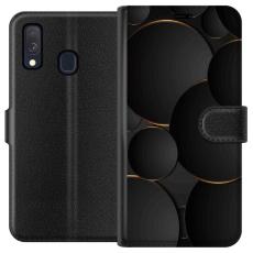 iSecrets - Plånboksfodral till Samsung Galaxy A40 med Lyxig Cirklar