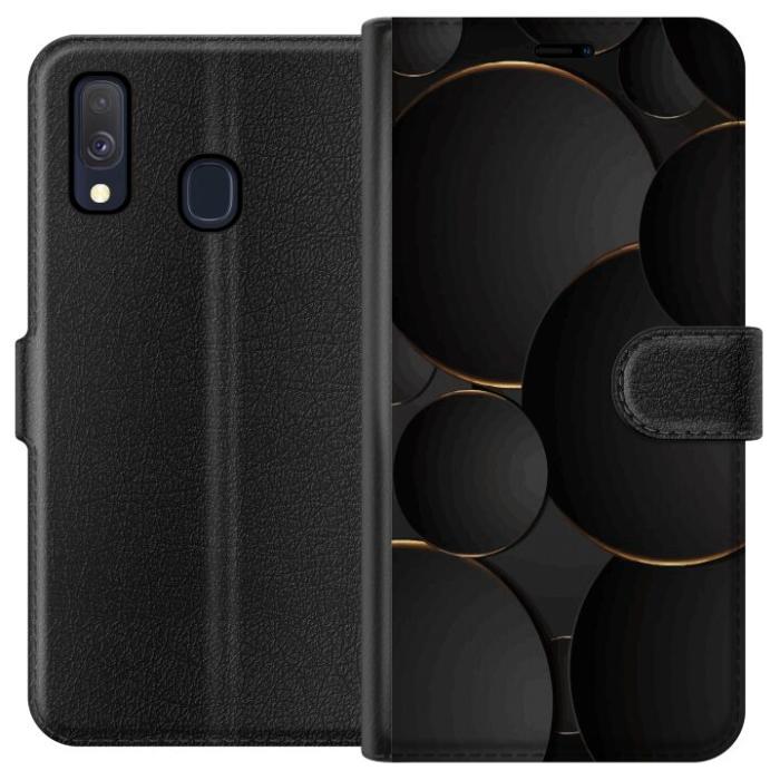 iSecrets - Plånboksfodral till Samsung Galaxy A40 med Lyxig Cirklar