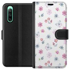 iSecrets - Plånboksfodral till Sony Xperia 10 IV med Blommor och fjärillar