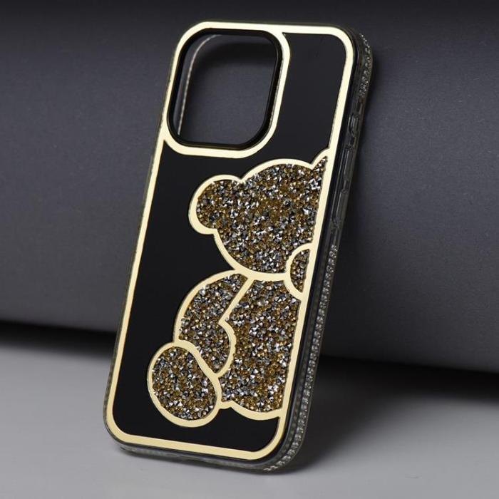 OEM - iPhone 7/8/SE (2020/2022) Mobilskal Teddy Bear - Guld