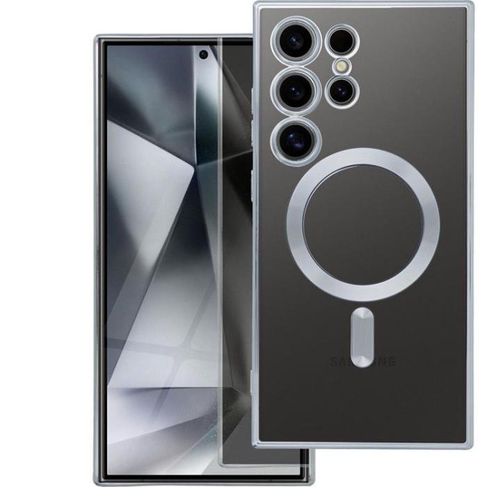 OEM - Galaxy S25 Plus Mobilskal Magsafe Electro Mag - Silver