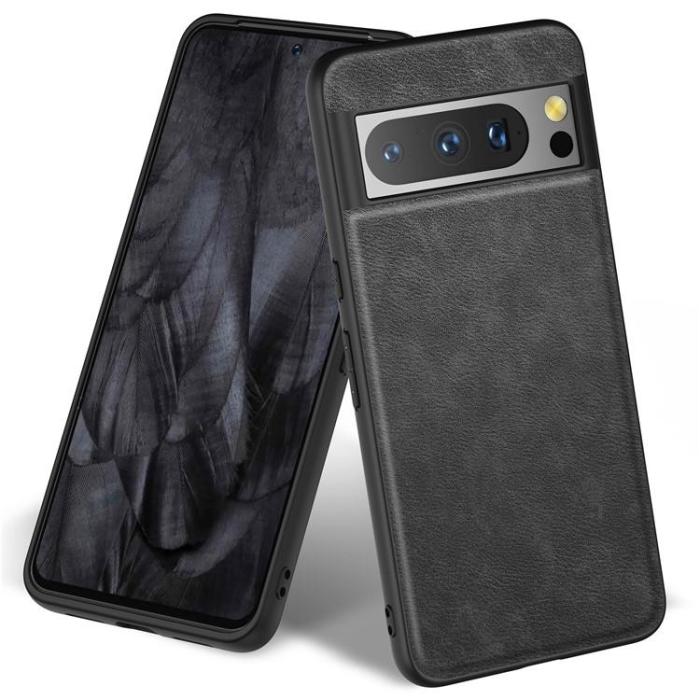 OEM - Google Pixel 8 Pro Mobilskal Retro PU-Läder - Svart