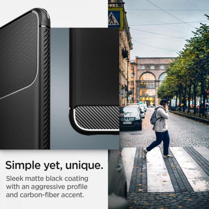 Spigen - Spigen Rugged Armor Skal Galaxy S22 - Matte Svart