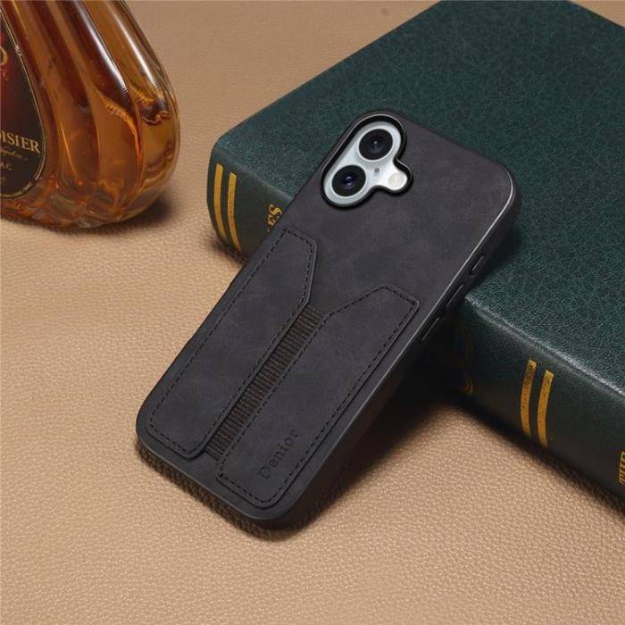 DENIOR - DENIOR iPhone 17 Mobilskal Elastic Korthållare - Svart