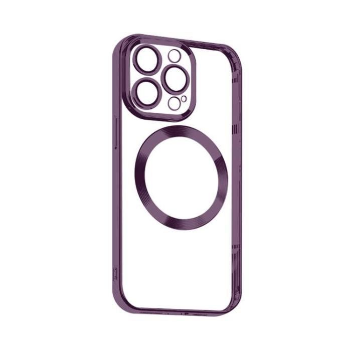 OEM - iPhone 14 Pro Max Skal Magsafe Electroplating Magnetic - Lila