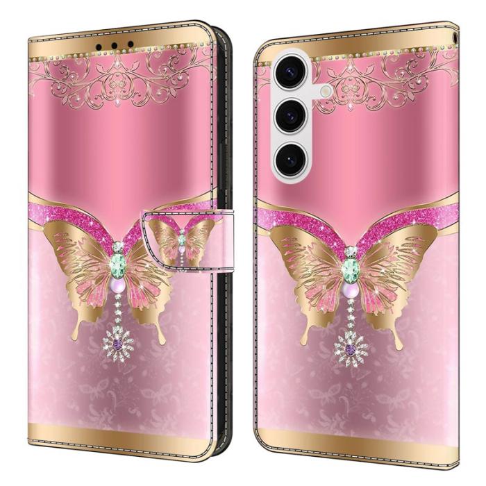 OEM - Samsung Galaxy S26 / S26 Pro Fodral 3D Mönster Konstläder - Rosa