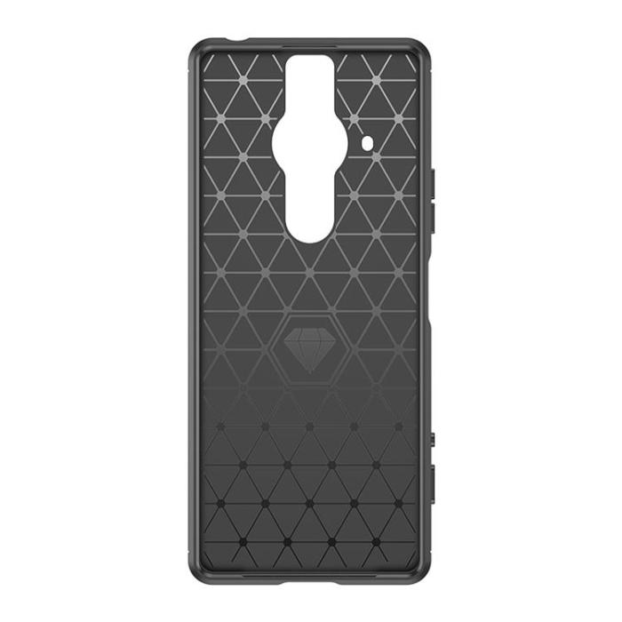 UTGATT1 - Carbon Sony Xperia Pro-I Skal Flexible - Svart
