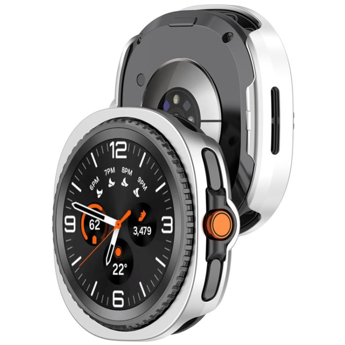 A-One Brand - Galaxy Watch 8 Classic (46mm) Skal Hollow Design - Silver