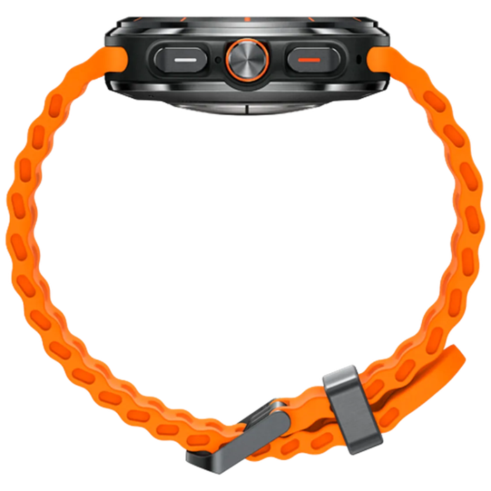 Samsung - Galaxy Watch Ultra Titanium Grå (Orange Rubber Strap)