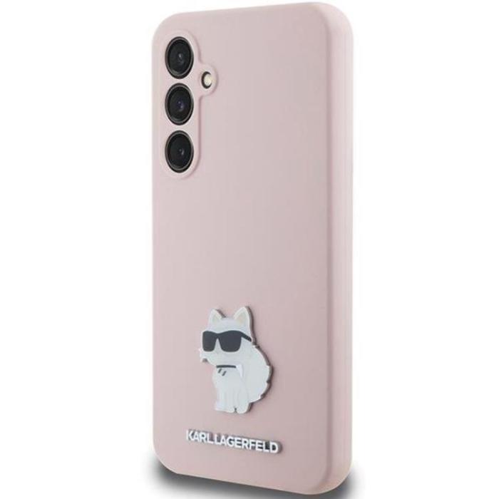 KARL LAGERFELD - Karl Lagerfeld Galaxy S23 FE Mobilskal Silikon Choupette Metal Pin