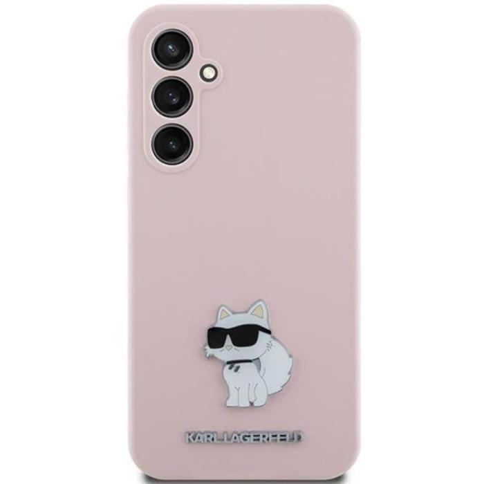 KARL LAGERFELD - Karl Lagerfeld Galaxy S23 FE Mobilskal Silikon Choupette Metal Pin