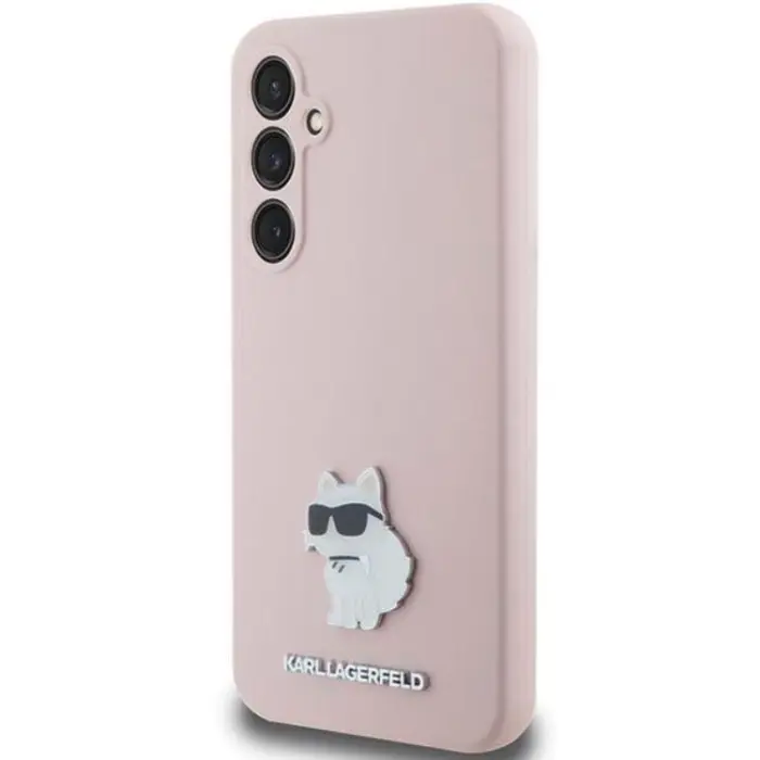 KARL LAGERFELD - Karl Lagerfeld Galaxy S23 FE Mobilskal Silikon Choupette Metal Pin