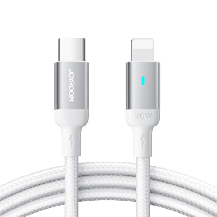 Joyroom - Joyroom A10 USB-C till Lightning kabel 20W 2m - Vit