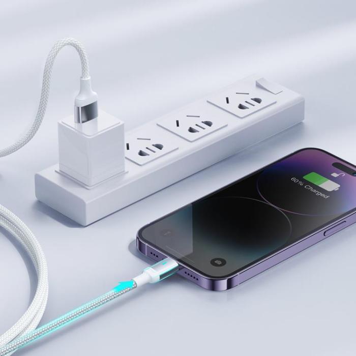Joyroom - Joyroom A10 USB-C till Lightning kabel 20W 2m - Vit