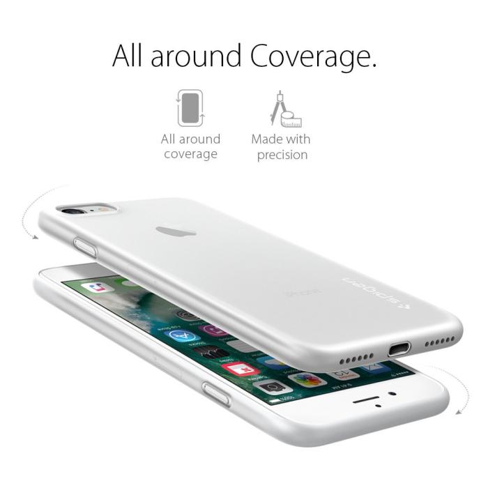 UTGATT5 - SPIGEN Air Skin 0.4mm Thick Skal till iPhone 8/7 - Clear