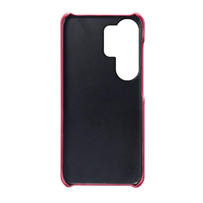 OEM - Mobilskal till Samsung Galaxy S26 Ultra PU Läder + Hård PC - Rosa