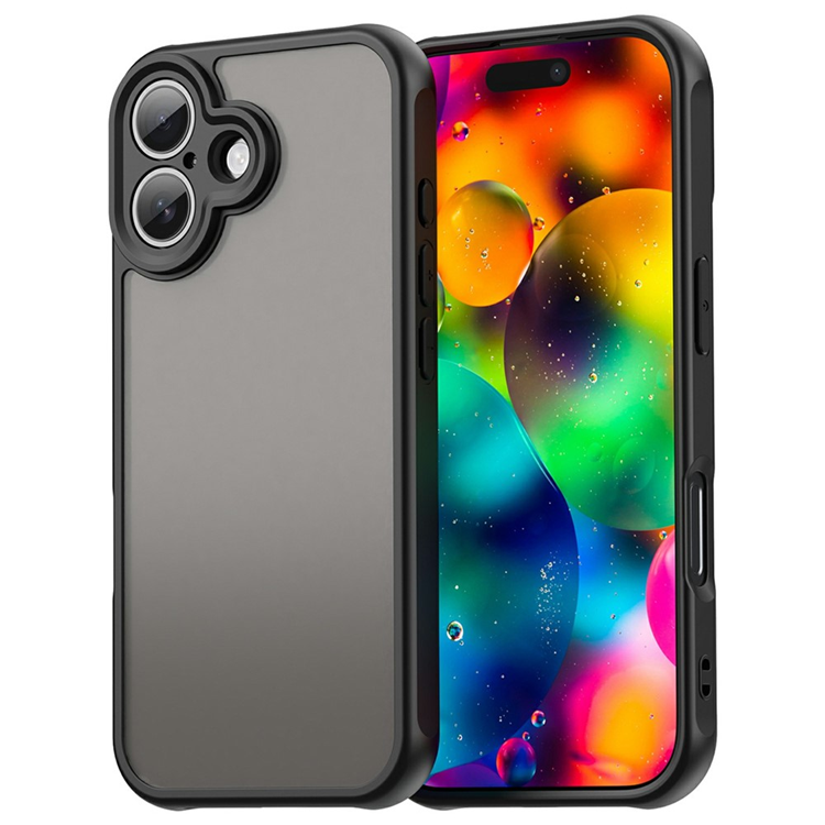 Mobilskal till iPhone 17 Frostade krockkuddar Drop Proof - Svart | 2353 | AlltMobil