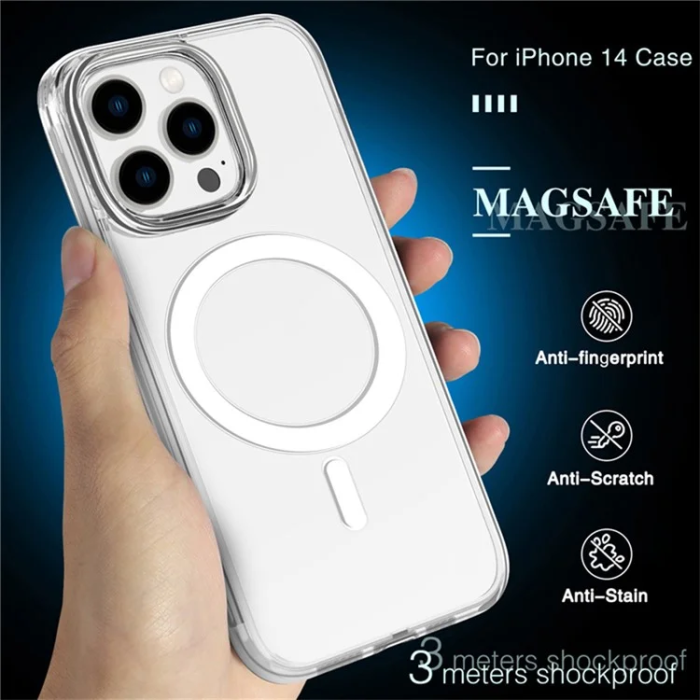 A-One Brand - iPhone 14 Pro Max Mobilskal MagSafe - Transparent