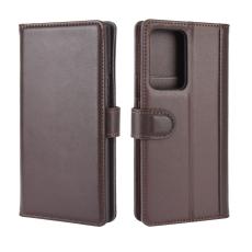 A-One Brand - Äkta Läder Fodral Till Samsung Galaxy Note 20 Ultra - Brun