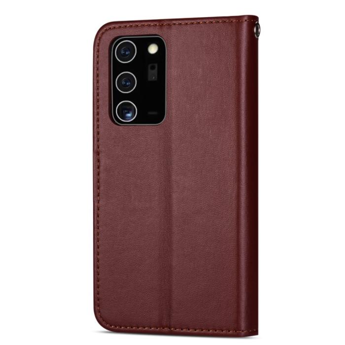 OEM - Leather Fodral Till Samsung Galaxy Note 20 Ultra - Brun