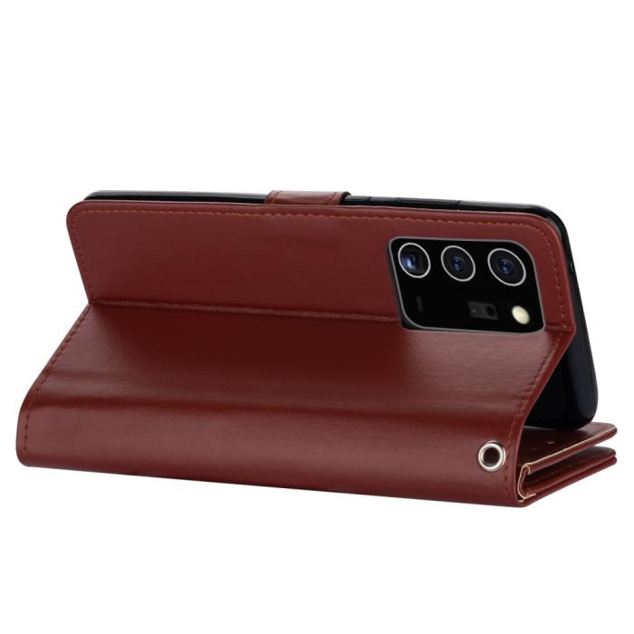 OEM - Leather Fodral Till Samsung Galaxy Note 20 Ultra - Brun