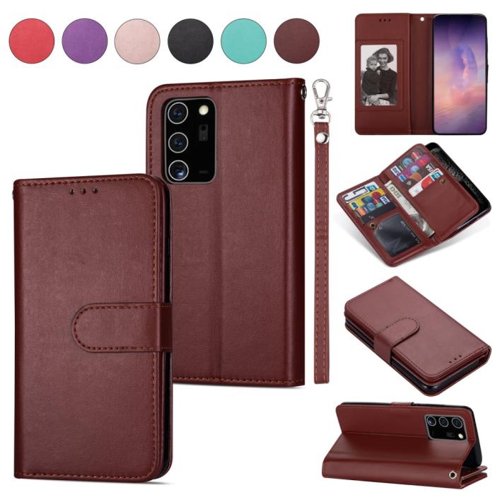 OEM - Leather Fodral Till Samsung Galaxy Note 20 Ultra - Brun