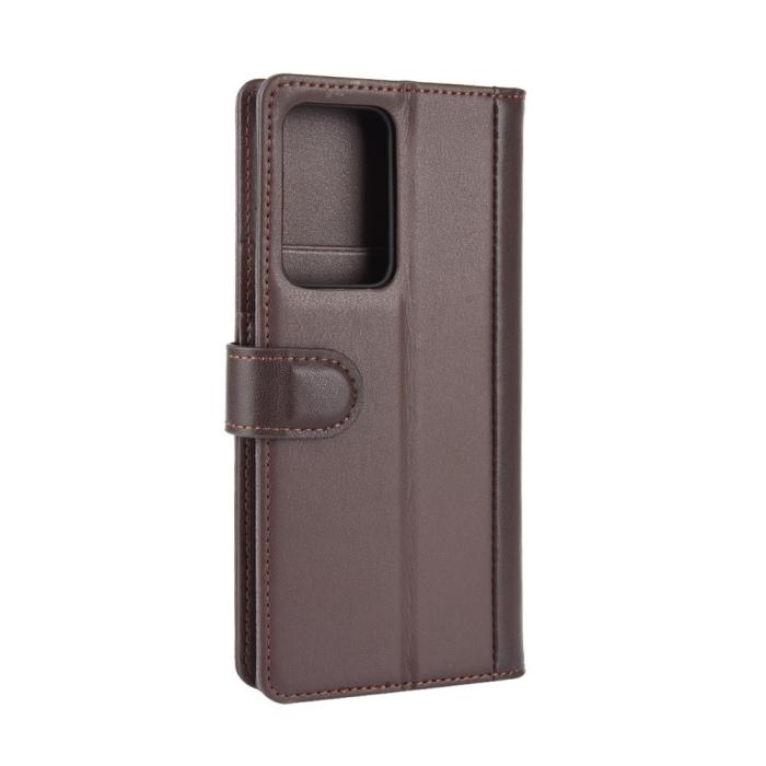 A-One Brand - Äkta Läder Fodral Till Samsung Galaxy Note 20 Ultra - Brun